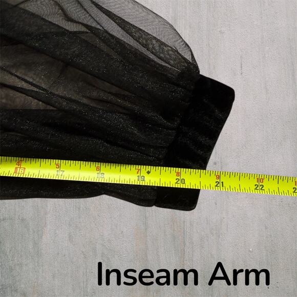 Carmin Black Whimsygoth Sheer Supported Torso M Women Gothic Punk Grunge Style - Picture 7 of 10